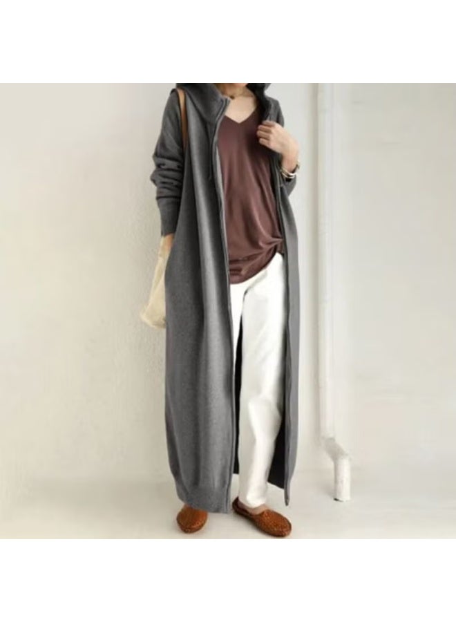 Barbora Daily Winter Full Length Women's Jacket BT320FÜME2 - Image 2